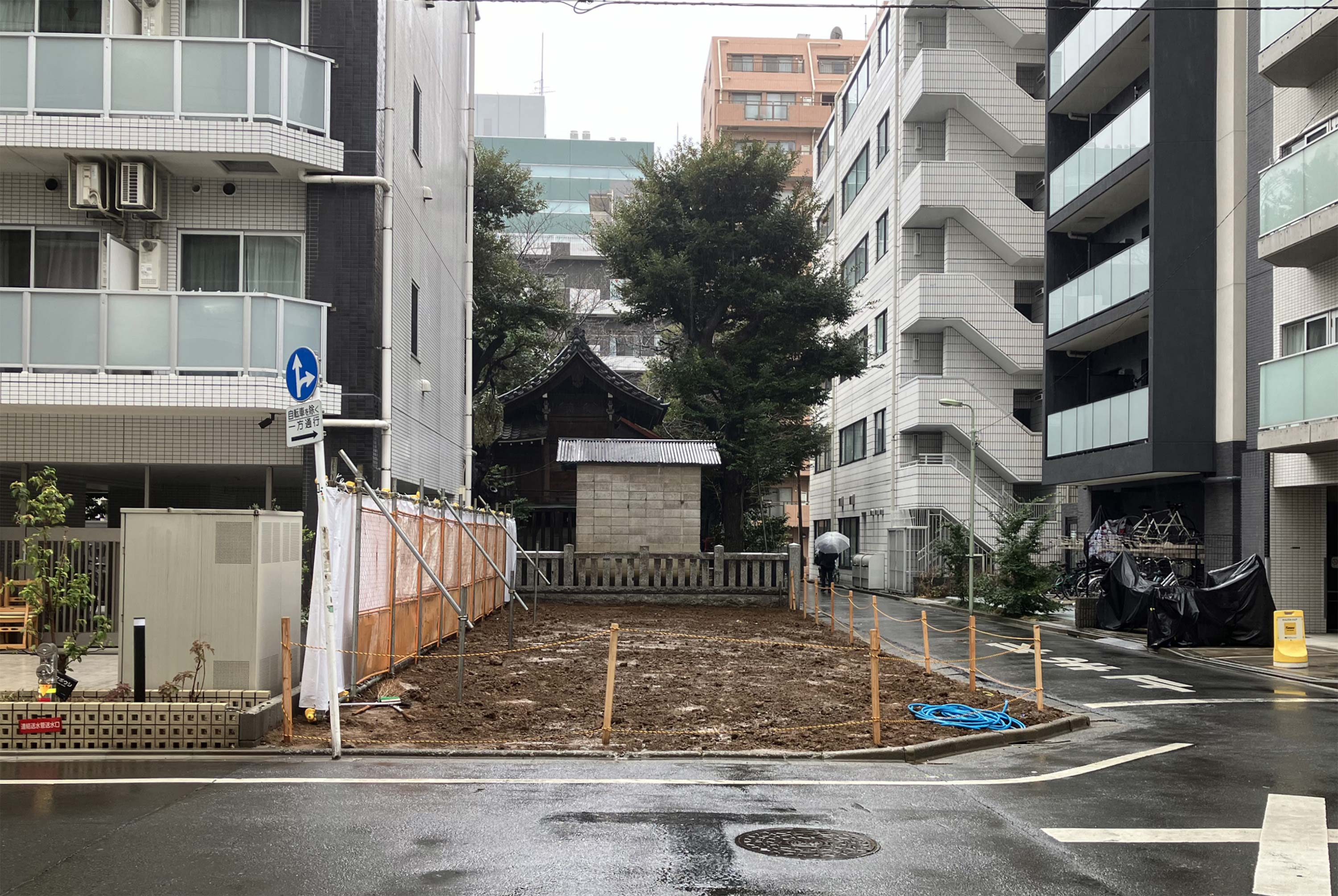 マンション建設前の土地