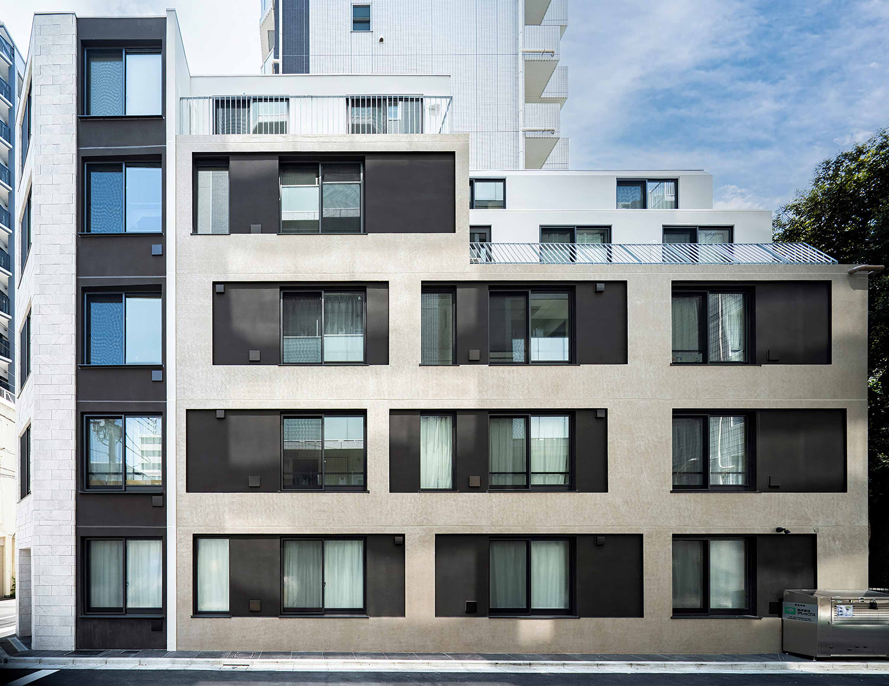 奥行きが生まれるよう工夫を持たせた壁面