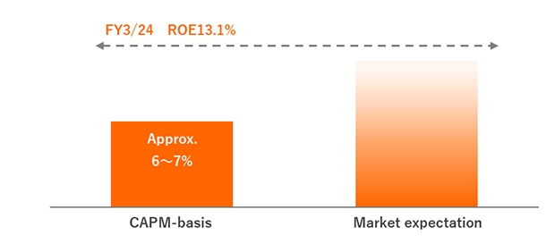 Cost of equity glaph