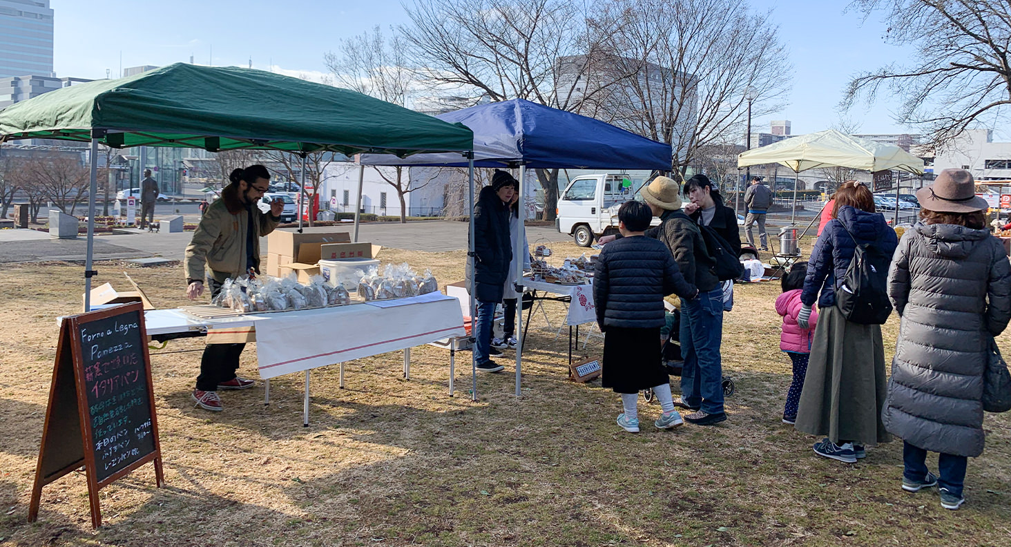 つくば街歩きで訪問した「つくいち」(2019年撮影)